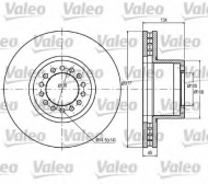 Тормозной диск VALEO 187048