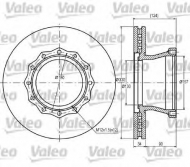 Тормозной диск VALEO 187056