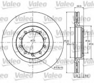 Тормозной диск VALEO 187097