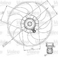 Вентилятор VALEO 698444