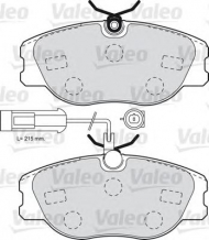 Комплект тормозных колодок VALEO 598985