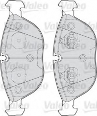 Комплект тормозных колодок VALEO 598712