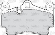Комплект тормозных колодок VALEO 598770