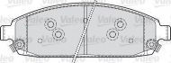 Комплект тормозных колодок VALEO 598872
