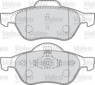 Комплект тормозных колодок VALEO 601012