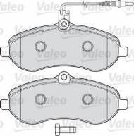 Комплект тормозных колодок VALEO 598899