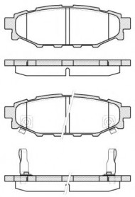 Комплект тормозных колодок WOKING P10363.12