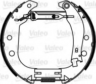 Комлект тормозных накладок VALEO 554891