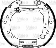 Комлект тормозных накладок VALEO 554896