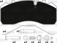 Комплект тормозных колодок VALEO 882204