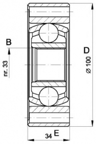 Шарнирный комплект OPEN PARTS CVJ5398.20