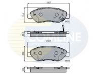 Комплект тормозных колодок COMLINE CBP31638