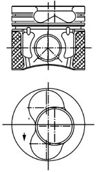 Поршень KOLBENSCHMIDT 99470600