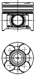 Поршень KOLBENSCHMIDT 40660600
