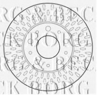 Тормозной диск BORG & BECK BBD4608