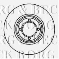 Тормозной диск BORG & BECK BBD4836
