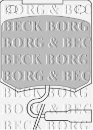 Комплект тормозных колодок BORG & BECK BBP1000