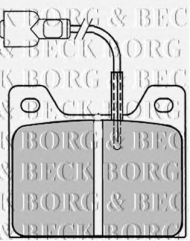 Комплект тормозных колодок BORG & BECK BBP1010