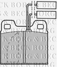 Комплект тормозных колодок BORG & BECK BBP1012