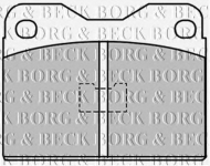 Комплект тормозных колодок BORG & BECK BBP1033