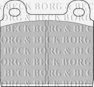 Комплект тормозных колодок BORG & BECK BBP1040