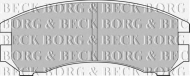 Комплект тормозных колодок BORG & BECK BBP1051