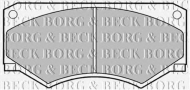 Комплект тормозных колодок BORG & BECK BBP1056