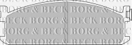 Комплект тормозных колодок BORG & BECK BBP1075