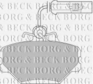 Комплект тормозных колодок BORG & BECK BBP1086