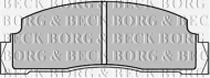 Комплект тормозных колодок BORG & BECK BBP1088