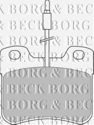 Комплект тормозных колодок BORG & BECK BBP1091