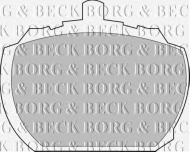 Комплект тормозных колодок BORG & BECK BBP1098