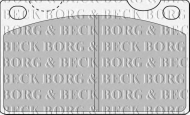 Комплект тормозных колодок BORG & BECK BBP1099