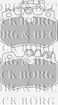 Комплект тормозных колодок BORG & BECK BBP1111