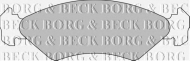 Комплект тормозных колодок BORG & BECK BBP1112