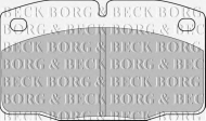 Комплект тормозных колодок BORG & BECK BBP1117