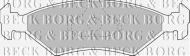 Комплект тормозных колодок BORG & BECK BBP1118