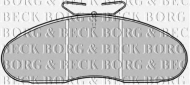 Комплект тормозных колодок BORG & BECK BBP1126