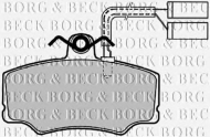 Комплект тормозных колодок BORG & BECK BBP1139