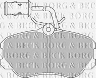 Комплект тормозных колодок BORG & BECK BBP1141