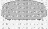 Комплект тормозных колодок BORG & BECK BBP1144