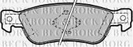Комплект тормозных колодок BORG & BECK BBP1163