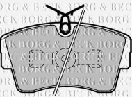 Комплект тормозных колодок BORG & BECK BBP1166