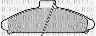 Комплект тормозных колодок BORG & BECK BBP1172