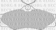 Комплект тормозных колодок BORG & BECK BBP1175