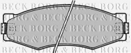 Комплект тормозных колодок BORG & BECK BBP1180