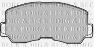 Комплект тормозных колодок BORG & BECK BBP1213