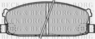 Комплект тормозных колодок BORG & BECK BBP1216