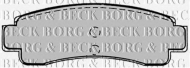 Комплект тормозных колодок BORG & BECK BBP1224
