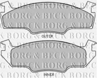Комплект тормозных колодок BORG & BECK BBP1226